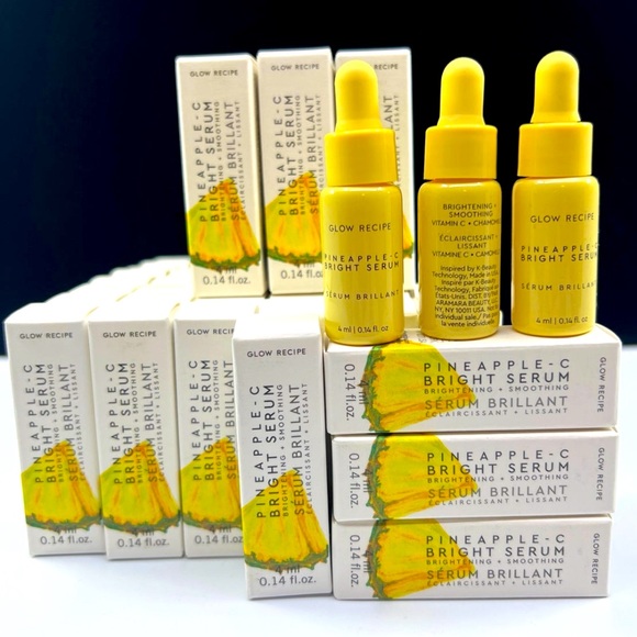 GLOW RECIPE Pineapple Bright C Serum Mini Travel Size Dark Spots Uneven SkinTone - Picture 2 of 12